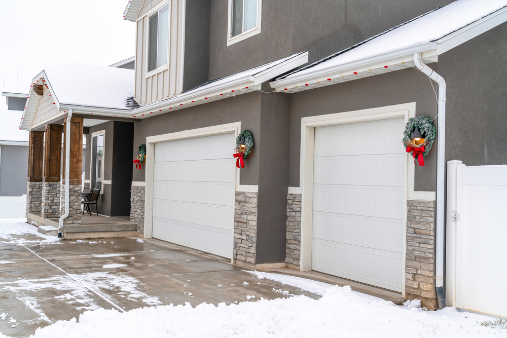 Christmas garage door