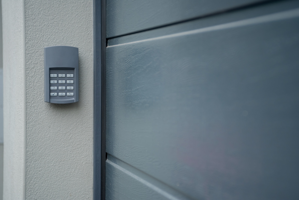 NumberLockAtPrivateParkingGarageNearHouse Number Lock at private parking Garage near House